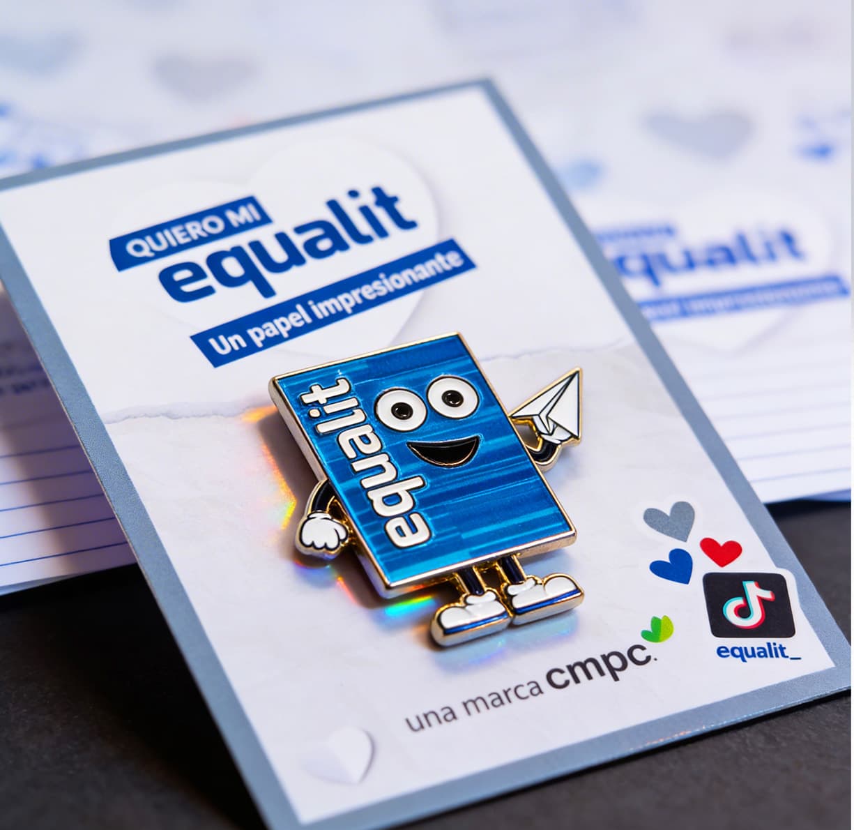 Mascota Equalit Resma Azul - Empaque